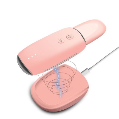 dry skin peeling whitehead ultrasonic face scrubber with led light