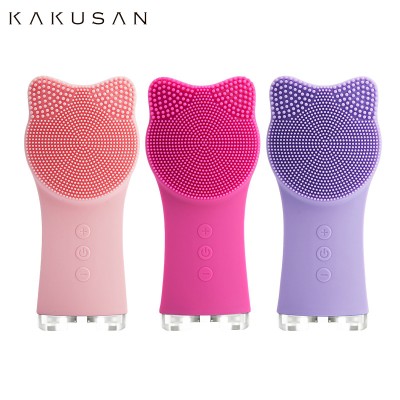 New Arrival Soft Washing Face Exfoliator USB Silicone Facial Cleansing Brush