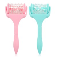 OEM Plastic Head  Anti-wrinkle Facial  Ice Roller  for Face Massage