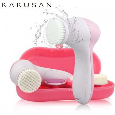 CE ROHS Proved 5 In 1 Multi-Function Electric Rotary Face Cleaning Exfoliate Brush