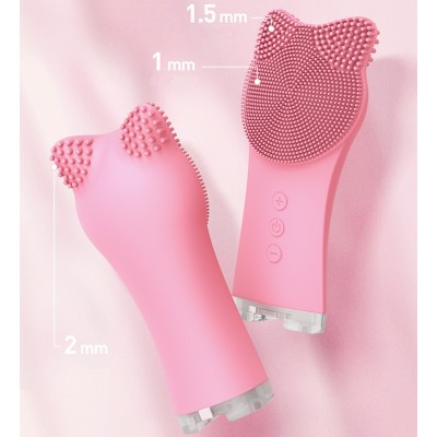 anti-puffiness sonic face cleansing silicon facial cleansing brush